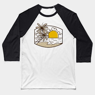 Beach landscape Baseball T-Shirt